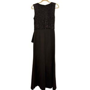 Jessica Howard Womens Black Sequin Gown Size 10 women dress